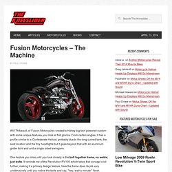 Fusion Motorcycles – The Machine