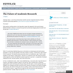 The Future of Academic Research