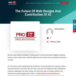 The Future of Web Designs and Contribution of AI