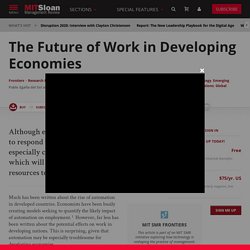 The Future of Work in Developing Economies