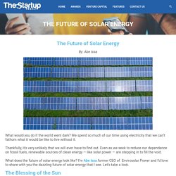 The Future of Solar Energy – Startup Weekly