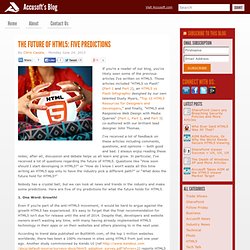 The Future of HTML5: Five Predictions