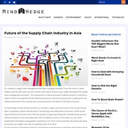 Future of the Supply Chain Industry in Asia