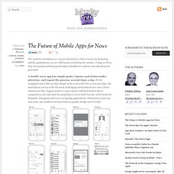 The Future of Mobile Apps for News