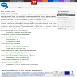 Future News - What is a Weak Signal?
