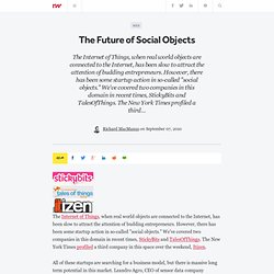 The Future of Social Objects
