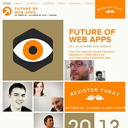 Future of Web Apps 2013