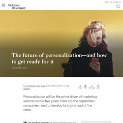 The future of personalization