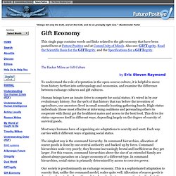 Future Positive » Gift Economy