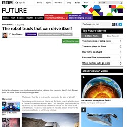 The robot truck that can drive itself