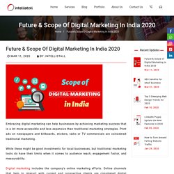 Future & Scope of Digital Marketing in India 2020