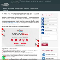 WHAT IS THE FUTURE SCOPE OF SERVICENOW IN INDIA?