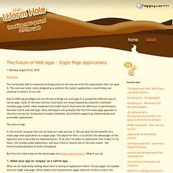 The Future of Web Apps – Single Page Applications