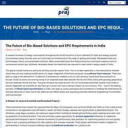 Future of Bio-Based Solutions and EPC Requirements in India