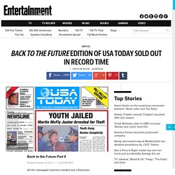 Back to the Future USA Today edition sold out in record time