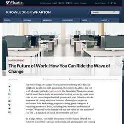 The Future of Work: How You Can Ride the Wave of Change