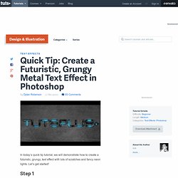Futuristic, Grungy Metal Text Effect in Photoshop