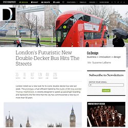 London's Futuristic New Double-Decker Bus Hits The Streets