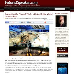 The personal blog of Futurist Thomas Frey » Blog Archive » Connecting the Physical World with the Digital World through Apps