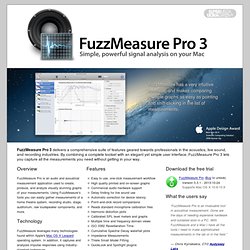 FuzzMeasure Pro 3