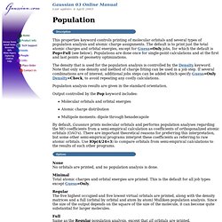 G03 Manual: POPULATION
