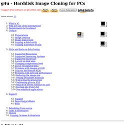 g4u - Harddisk Image Cloning for PCs