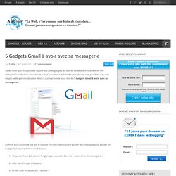 5 Gadgets Gmail à avoir avec sa messagerie