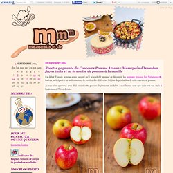 Recette gagnante du Concours Pomme Ariane : Massepain d'Issoudun façon tatin et sa brunoise de pomme à la vanille