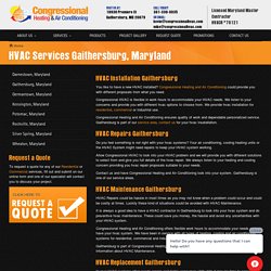 HVAC contractor in Gaithersburg
