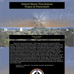 Galactic Mayan Time Science Project on Planet Earth > GaianXaos