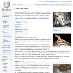 Galate mourant