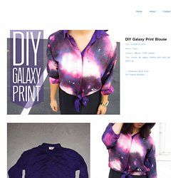 DIY Galaxy Print Blouse