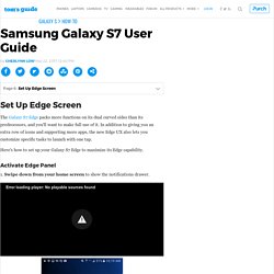 Galaxy S7 Edge: How to Set Up Edge Screen