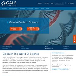 Gale In Context: Science
