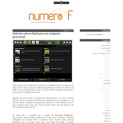 Galerias web en flash para tus imágenes (gratuitas)