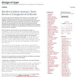 Entre Révolte et L’imaginaire de la Révolte – design et typo