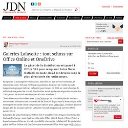 Galeries Lafayette : tout schuss sur Office Online et OneDrive