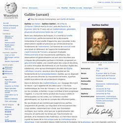 Galilée (savant)