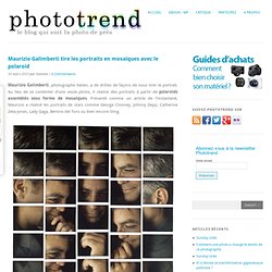 Maurizio Galimberti tire les portraits en mosaïques avec le polaroid