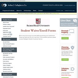 Gallagher Koster - Student/Waive Enrollment Forms
