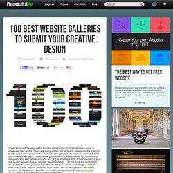 100 Best Website Galleries to Submit Your Creative Design