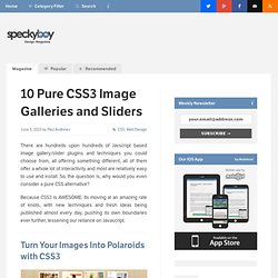 10 Pure CSS3 Image Galleries and Sliders