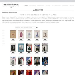 JALOU GALLERY - Les archives de l'officiel de la mode