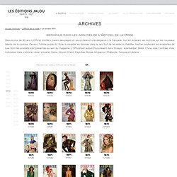 JALOU GALLERY - Les archives de l&#039;officiel de la mode - Les années 1970