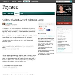 Gallery of ASNE Award-Winning Leads