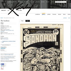 Gallery of Comic Art by Jack Kirby : The Sandman, Issue 1, Cover : What if Kirby