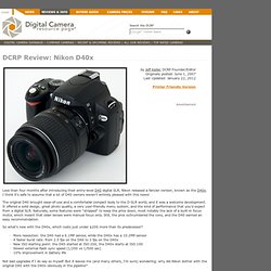 Nikon D40x Review