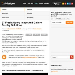 37 Fresh jQuery Image And Gallery Display Solutions