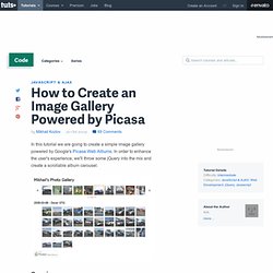 How to Create an Image Gallery Powered by Picasa