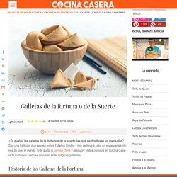 Receta de galletas de la Fortuna o de la suerte (y como añadir el mensaje)